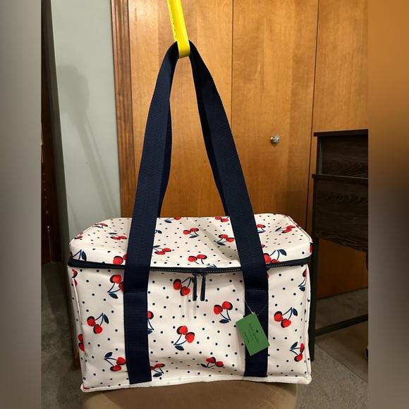 *New* Kate Spade Navy and Red Cherry Patterned Cooler Bag - Picture 13 of 13